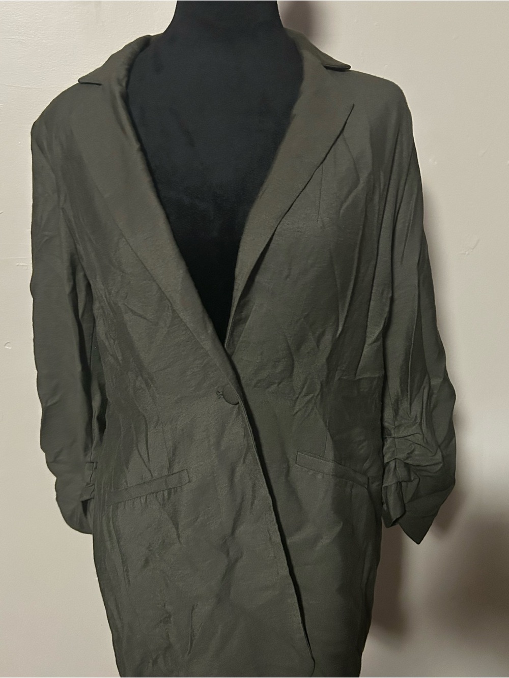 Simply Vera Vera Wang Olive Blazer Jacket